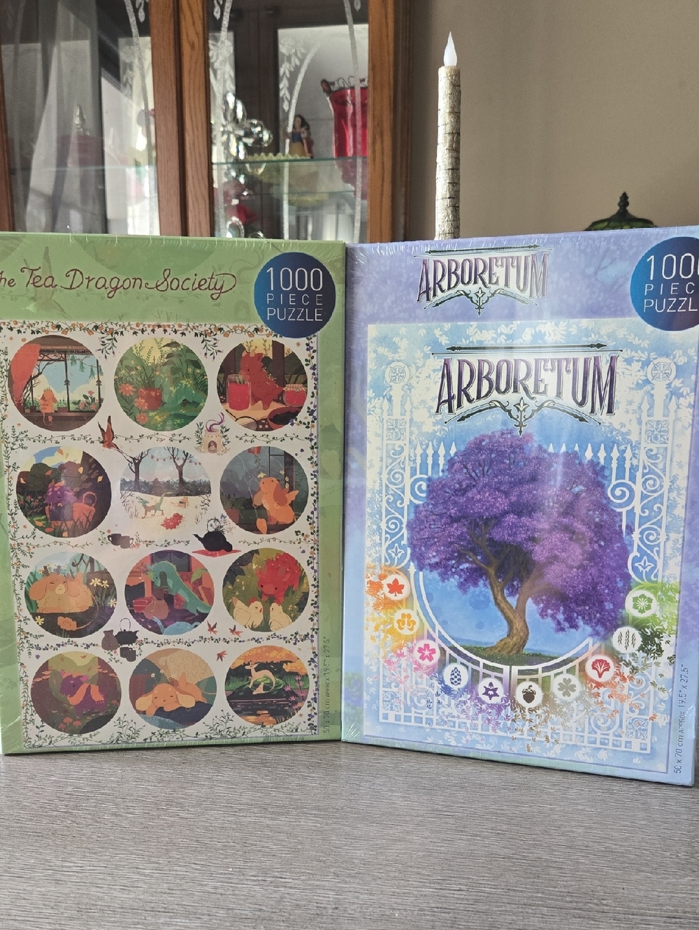 Arboretum & The Tea Dragon Society 1000-Piece Puzzle Duo - Purple & Green
